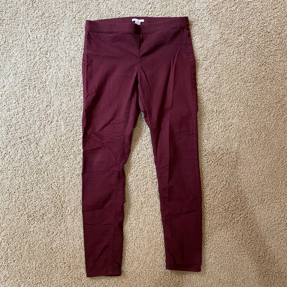 LEAVING!! Maroon/burgundy jeans